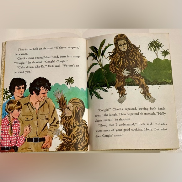 Vintage 1975 Little Golden Book Krofft’s Land of the Lost: The Surprise Guests - Picture 5 of 16